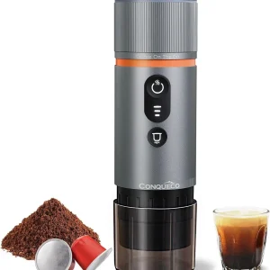 Portable Espresso Machine Travel: 12v Car Coffee Maker for Camping - Small Elect