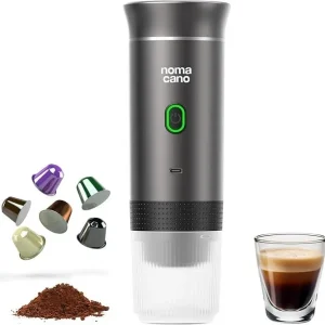Electric Portable Espresso Machine – Self-Heating Travel Coffee Maker, USB-C