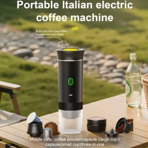 3-in-1 Wireless Electric Portable Espresso Coffee Maker Machine Travel Camping